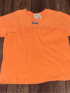 adidas Kids Orange Logo Tee